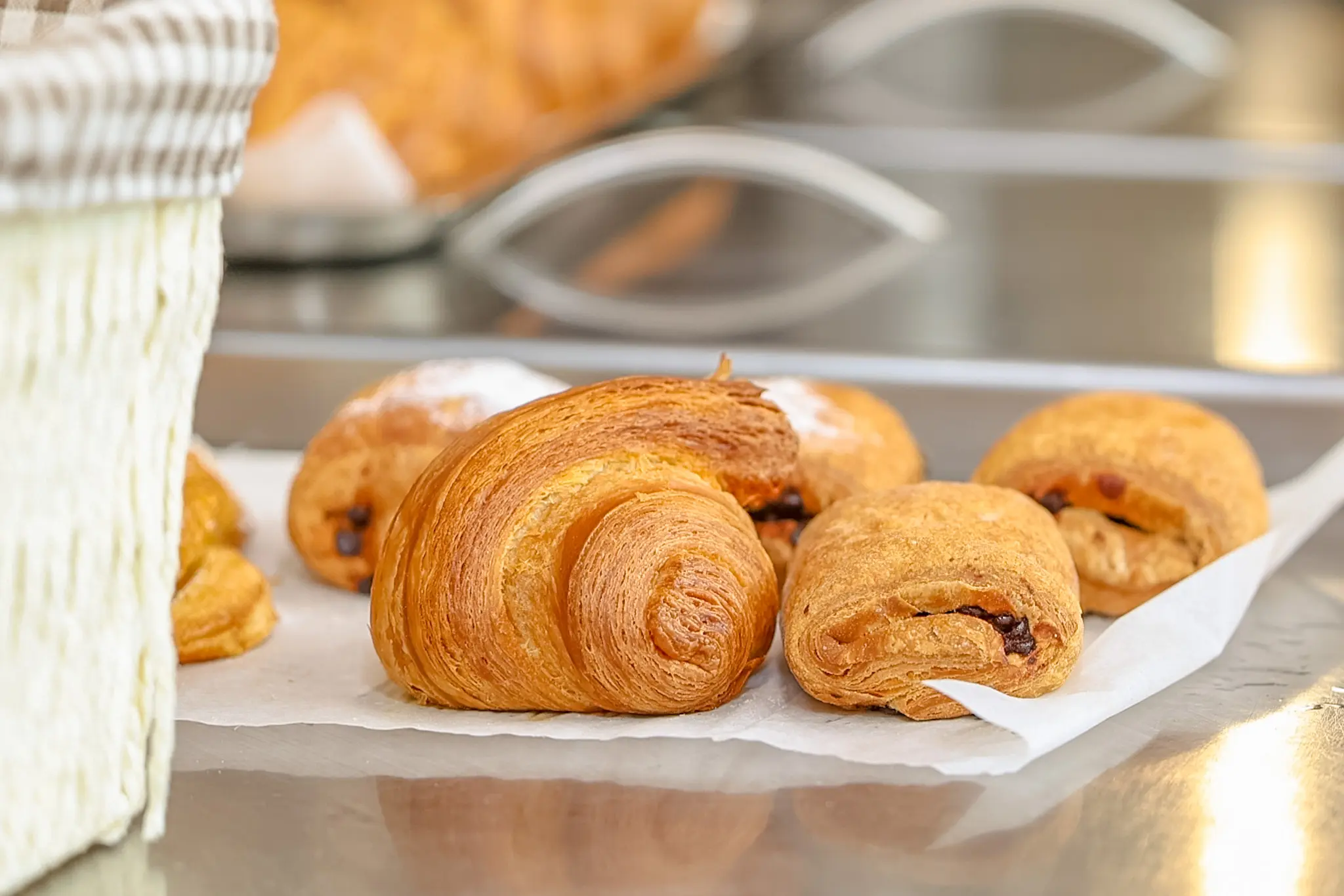 Brioche e fagottini del buffet della colazione