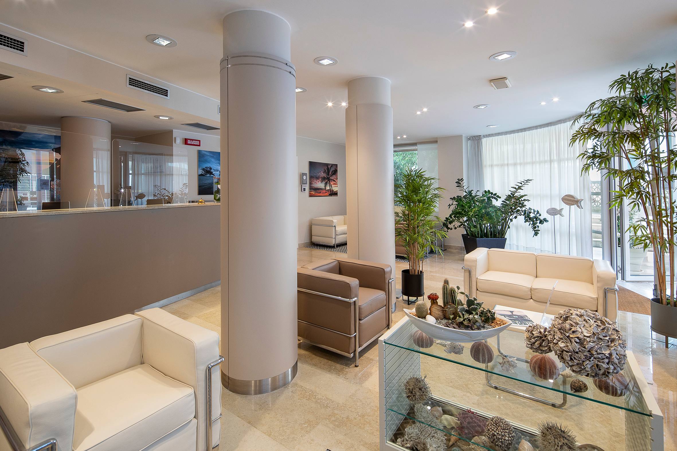 Hall e reception dell'Hotel Rosanna