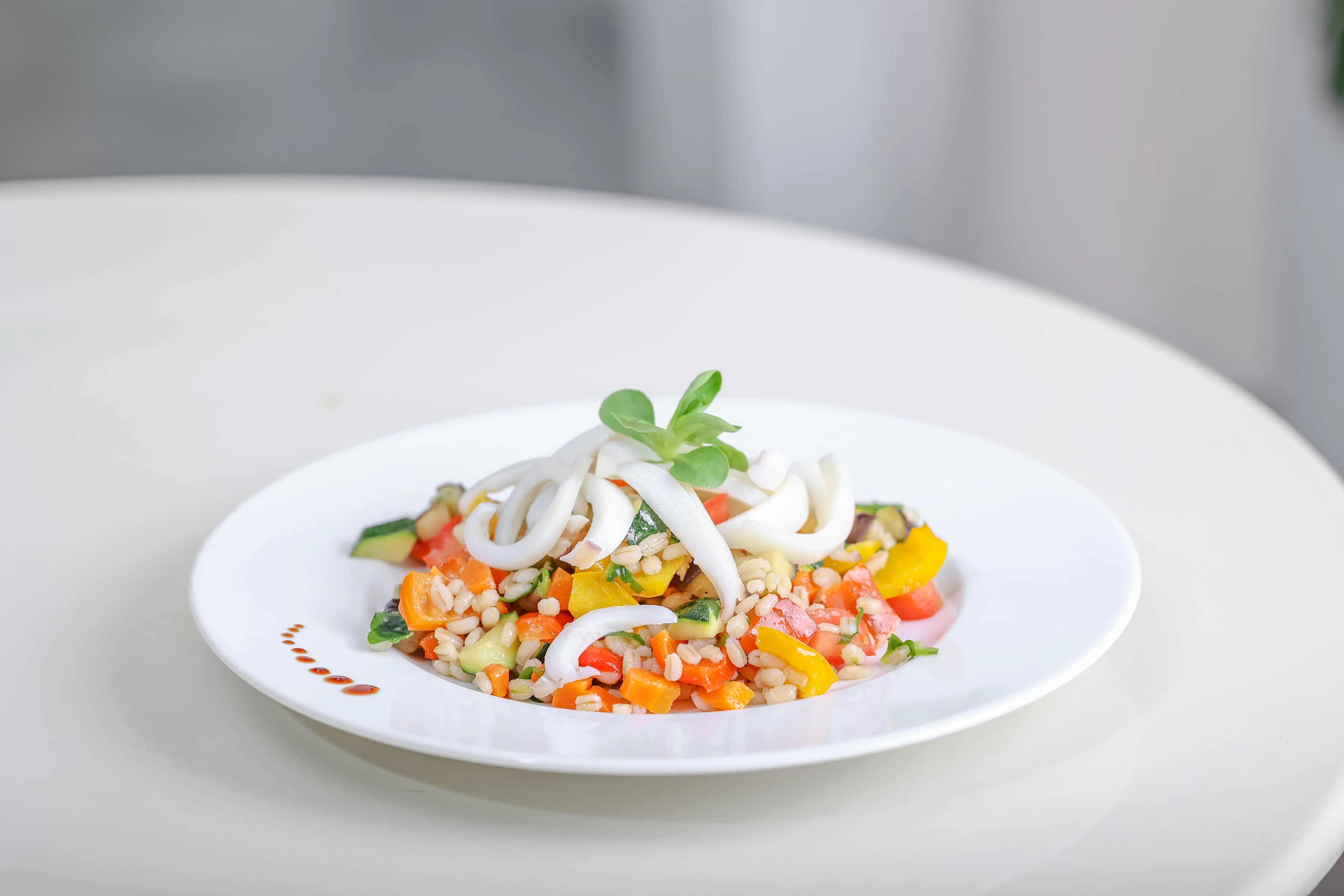 Piatto di pesce del ristorante