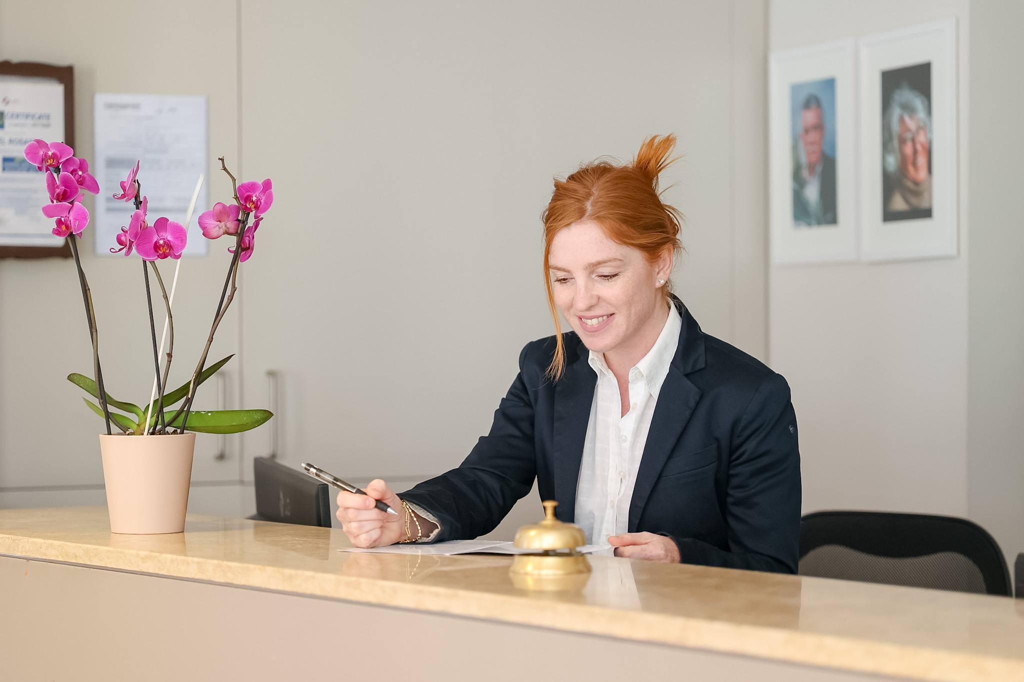 Receptionist dell'Hotel Rosanna